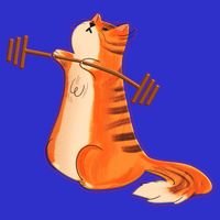 Funny Cat Weight Lifting Gift Gym Fitness Cat Lover Gift Funny Gift Womens Tank Top