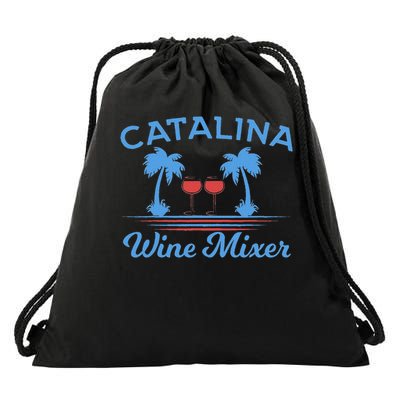 Funny Catalina Wine Mixer Party Drawstring Bag