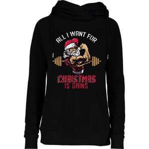 Funny Christmas Weightlifting Workout Womens Funnel Neck Pullover Hood