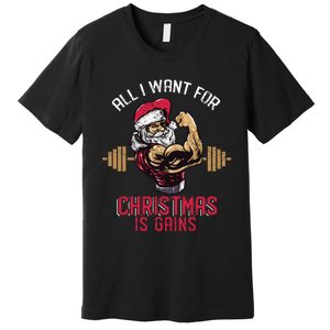 Funny Christmas Weightlifting Workout Premium T-Shirt