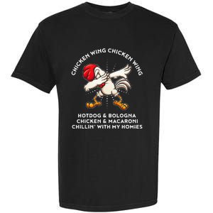 Funny Chicken Wing Song Lyric Hot Dog Bologna Macaroni Garment-Dyed Heavyweight T-Shirt