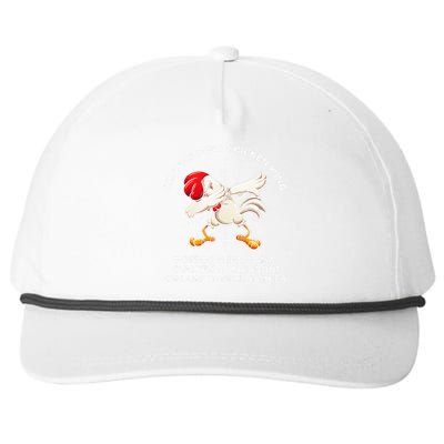 Funny Chicken Wing Song Lyric Hot Dog Bologna Macaroni Snapback Five-Panel Rope Hat