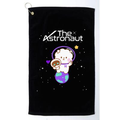 Funny Cute Wootteo Jin the Astronaut K-Pop Platinum Collection Golf Towel