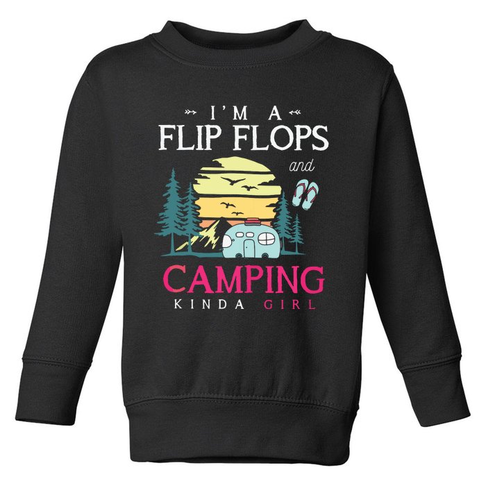 Funny Camper Women Girl Camp Flip Flops Retro Camping Tank Top Toddler Sweatshirt