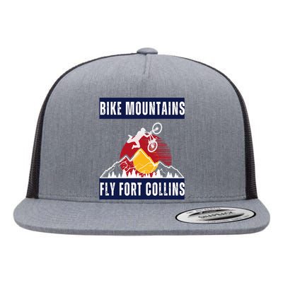 fort collins where bikers and mountain meet Flat Bill Trucker Hat