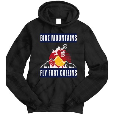 fort collins where bikers and mountain meet Tie Dye Hoodie