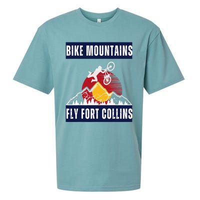 fort collins where bikers and mountain meet Sueded Cloud Jersey T-Shirt