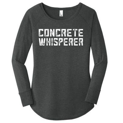 Funny Concrete Worker Construction Worker Gag Pun Women's Perfect Tri Tunic Long Sleeve Shirt