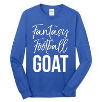 Fantasy Championship Winner Items Gift Fantasy Football Goat Great Gift Tall Long Sleeve T-Shirt