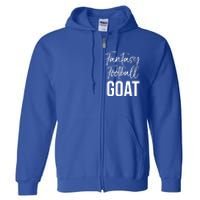 Fantasy Championship Winner Items Gift Fantasy Football Goat Great Gift Full Zip Hoodie