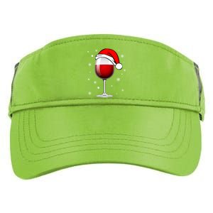 Funny Christmas Wine Glass Santa Hat Holiday For Wine Lovers Meaningful Gift Adult Drive Performance Visor