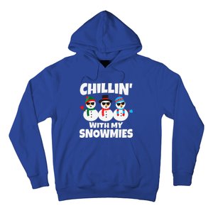 Funny Chillin With My Snowmies Christmas Hoodie