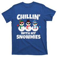 Funny Chillin With My Snowmies Christmas T-Shirt