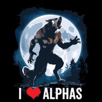 Funny Cringe Werewolf Wolf Meme I Heart Alphas I Love Alphas Zip Tote Bag
