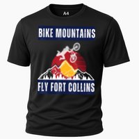 Fort Collins Where Bikers And Mountain Meet Cooling Performance Crew T-Shirt