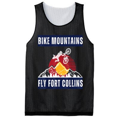 Fort Collins Where Bikers And Mountain Meet Mesh Reversible Basketball Jersey Tank