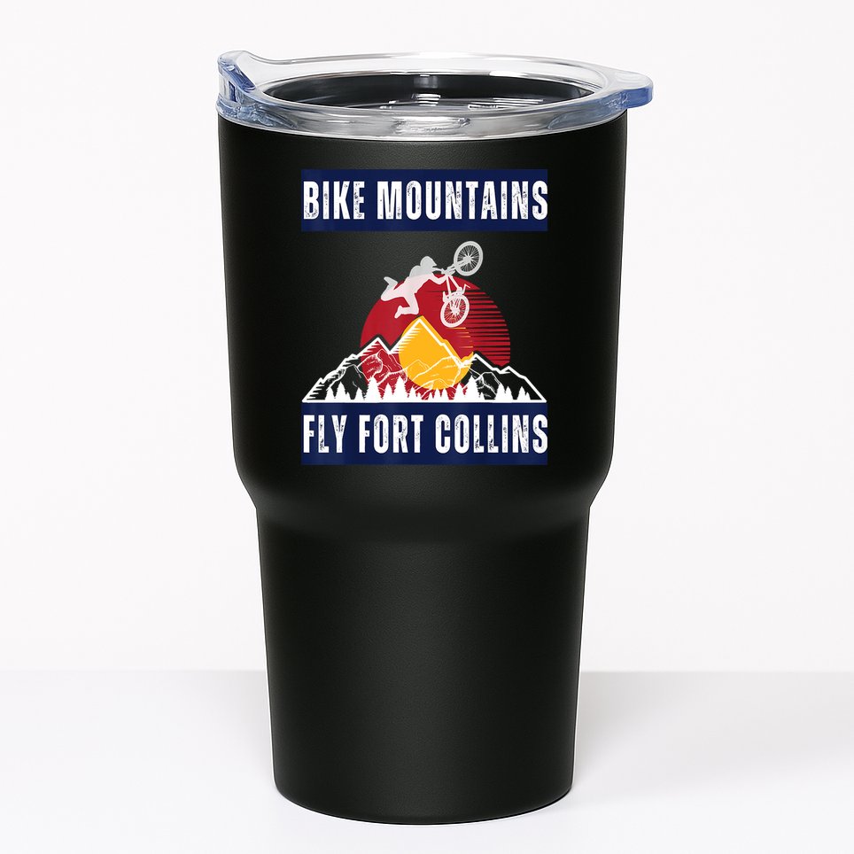 Fort Collins Where Bikers And Mountain Meet Tumbler