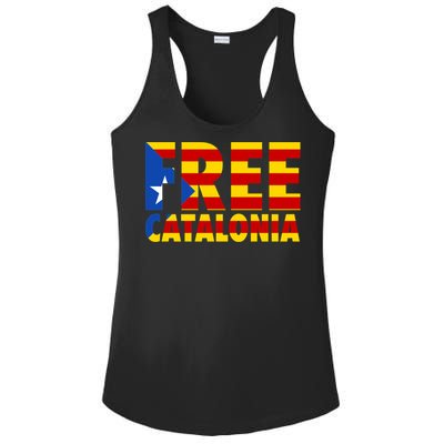 Free Catalonia With Catalonia Flag Ladies PosiCharge Competitor Racerback Tank