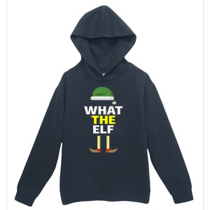 Funny Christmas What The Elf Distressed Gift Urban Pullover Hoodie