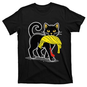 Funny Cat With Trump Hair Us Flag Vote Kamala Harris 2024 T-Shirt