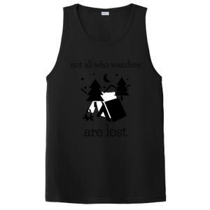 Funny Camping World Not All Who Wanders Are Lost Camper Gift PosiCharge Competitor Tank