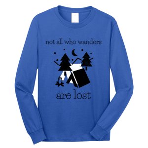 Funny Camping World Not All Who Wanders Are Lost Camper Gift Long Sleeve Shirt