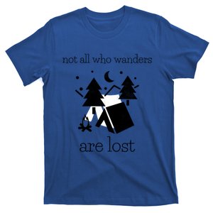 Funny Camping World Not All Who Wanders Are Lost Camper Gift T-Shirt