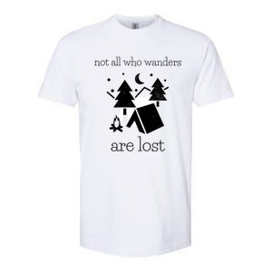 Funny Camping World Not All Who Wanders Are Lost Camper Gift Softstyle CVC T-Shirt