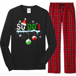 Family Christmas Xmas Pajamas Funny Couple Xmas So I Do Long Sleeve Pajama Set