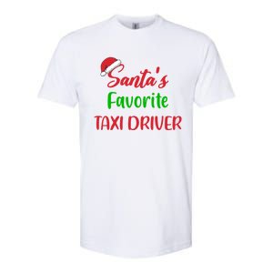 Funny Christmas Xmas Santas Favorite Taxi Driver Softstyle CVC T-Shirt