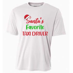 Funny Christmas Xmas Santas Favorite Taxi Driver Cooling Performance Crew T-Shirt