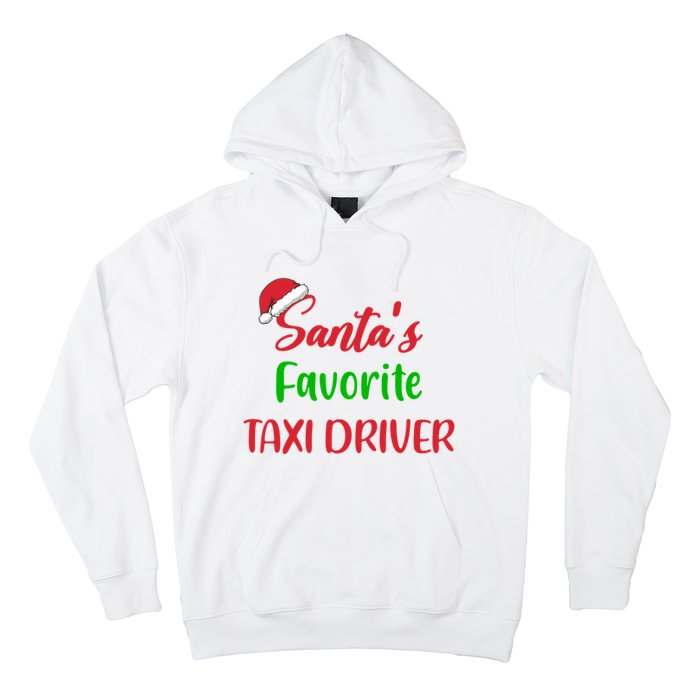 Funny Christmas Xmas Santas Favorite Taxi Driver Hoodie