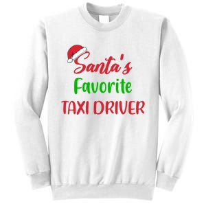 Funny Christmas Xmas Santas Favorite Taxi Driver Sweatshirt