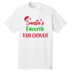 Funny Christmas Xmas Santas Favorite Taxi Driver Tall T-Shirt