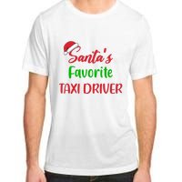 Funny Christmas Xmas Santas Favorite Taxi Driver Adult ChromaSoft Performance T-Shirt