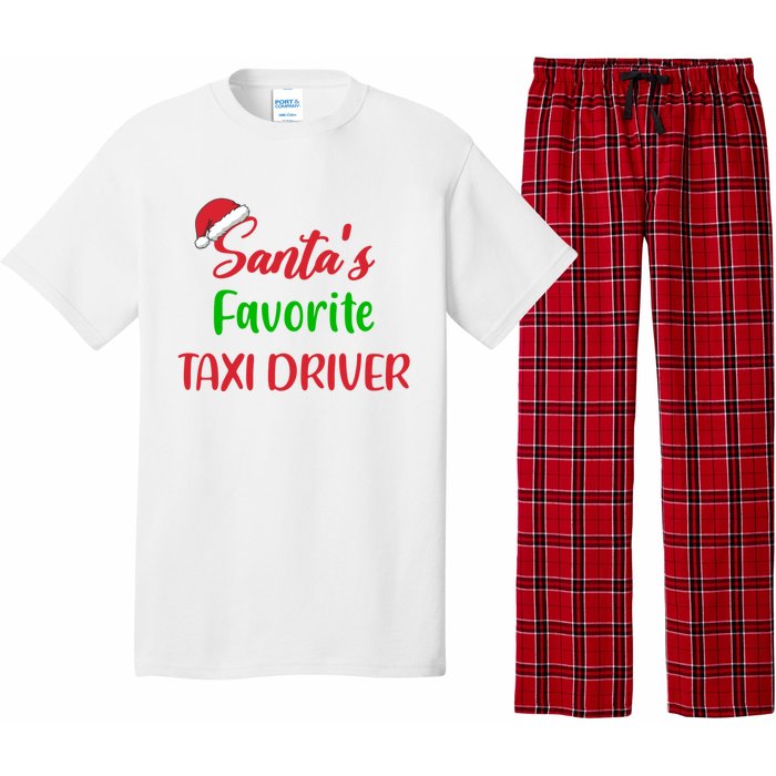 Funny Christmas Xmas Santas Favorite Taxi Driver Pajama Set