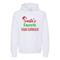 Funny Christmas Xmas Santas Favorite Taxi Driver Premium Hoodie