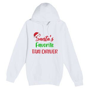 Funny Christmas Xmas Santas Favorite Taxi Driver Premium Pullover Hoodie