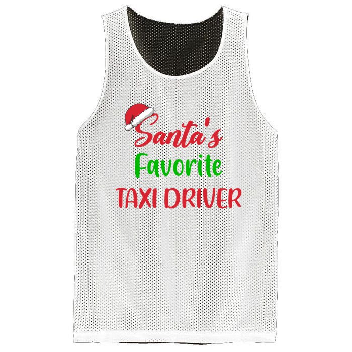 Funny Christmas Xmas Santas Favorite Taxi Driver Mesh Reversible Basketball Jersey Tank