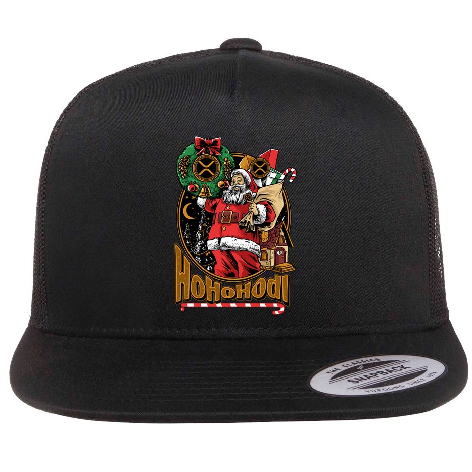 Funny Christmas Xrp Ripple Coin Crypto Currency Gear Gift Flat Bill Trucker Hat