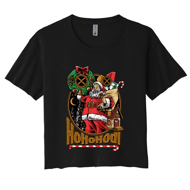 Funny Christmas Xrp Ripple Coin Crypto Currency Gear Gift Crop Top