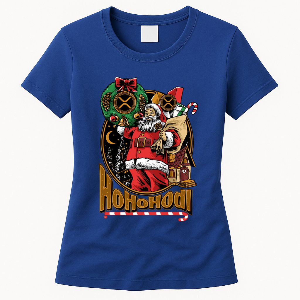 Funny Christmas Xrp Ripple Coin Crypto Currency Gear Gift Womens T-Shirt
