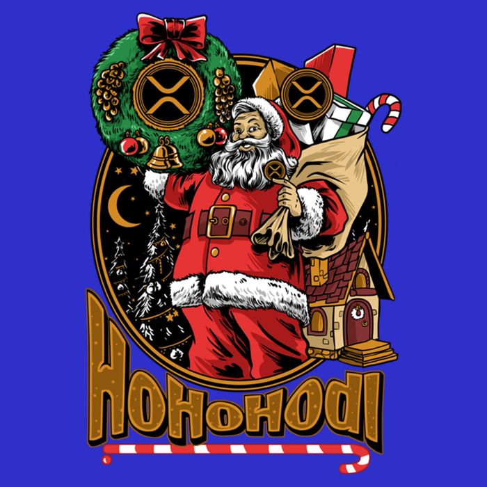 Funny Christmas Xrp Ripple Coin Crypto Currency Gear Gift Women's V-Neck T-Shirt