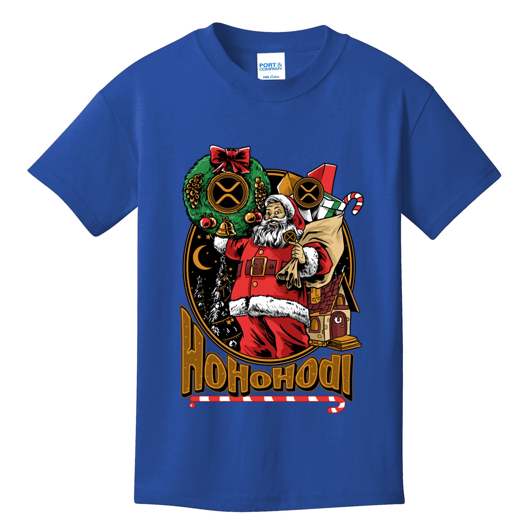 Funny Christmas Xrp Ripple Coin Crypto Currency Gear Gift Kids T-Shirt