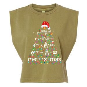 Funny Christmas Xmas Clothing: Math Christmas Tree Gift Garment-Dyed Women's Muscle Tee