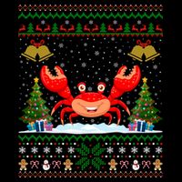 Funny Crabs Xmas Gift Santa Hat Ugly Crab Christmas Cool Gift Bucket Hat