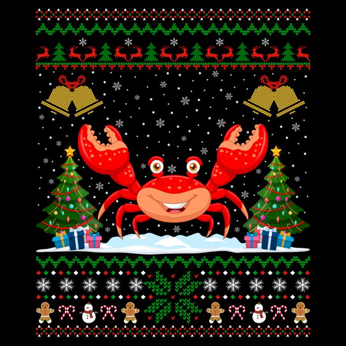 Funny Crabs Xmas Gift Santa Hat Ugly Crab Christmas Cool Gift Bucket Hat