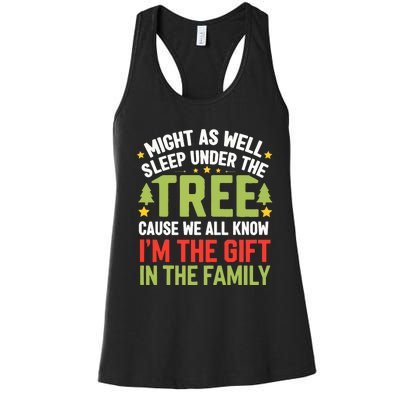 Funny Christmas Xmas Pajamas Women Christmas Women's Racerback Tank