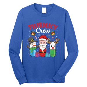 Funny Christmas Xmas Crew Pharmacy Technician Pharmacist Gift Long Sleeve Shirt