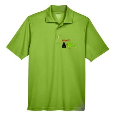 Funny Christmas XMas Cat What? Men's Origin Performance Piqué Polo